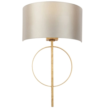 Kinkiet hampton z abażurem L&-195210 Light& nad łóżko antyczne złoto