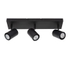 Lampa sufitowa regulowana AMIGO 53910/03/30 z reflektorkami czarny
