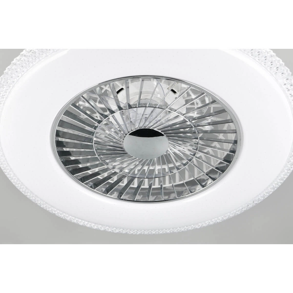 Sufitowy lampowentylator HARSTAD R62412106 RL Light LED 40W 3000-6500K na pilot srebrny