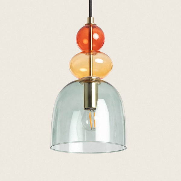 Lampa zwieszana Koloreno ABR-KOLO2-Z zielony czerwony pomarańczowy