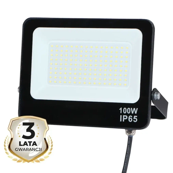 Zewnętrzny halogen ledowy EKN1623 LED 100W 4000K do ogrodu IP65 czarny