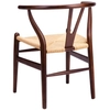 Jadalniane krzesło klasyczne Wishbone DC-541.DARK.BROWN ciemnobrązowe