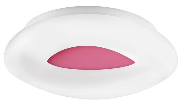 Sufitowa lampa natynkowa Jardin do holu LED 38W biała różowa