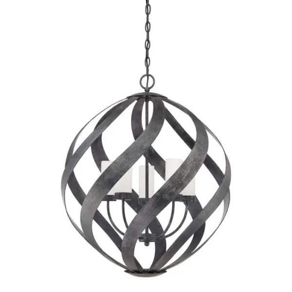 Łańcuchowa wisząca lampa Blacksmith QN-BLACKSMITH-5P-OBK IP44 czarny