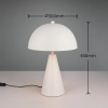 Metalowa lampa ALFIE 565000176 biała grzybek z włącznikiem 43cm