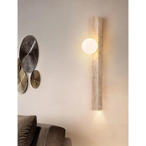 Nowoczesna ścienna lampa Travertino CGTRAVER60 LED 4W 3000-6000K trawertyn