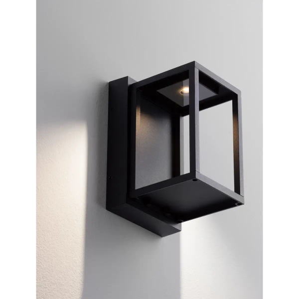 Loftowa lampa ścienna do ogrodu ORVENZA LE75189 LED 14W 3000K IP65 czarna
