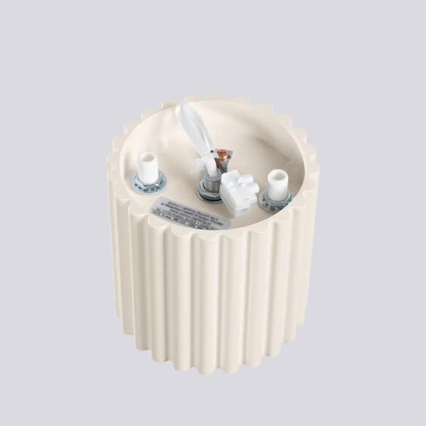 Sufitowa lampa ryflowana AURA SL.1789 tubka metalowa beżowa