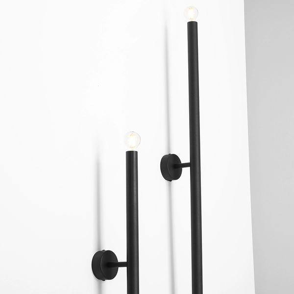 Kinkiet czarny Tubo 1072D1_L Aldex podłużna lampa naścienna nad lustro