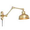 Industrialna LAMPA ścienna GRIMSTAD 108115 Markslojd metalowa OPRAWA regulowany kinkiet vintage mosiądz