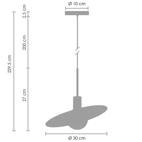 Designerska lampa wisząca Jupiter ST-1737M Step szczotkowany złoty