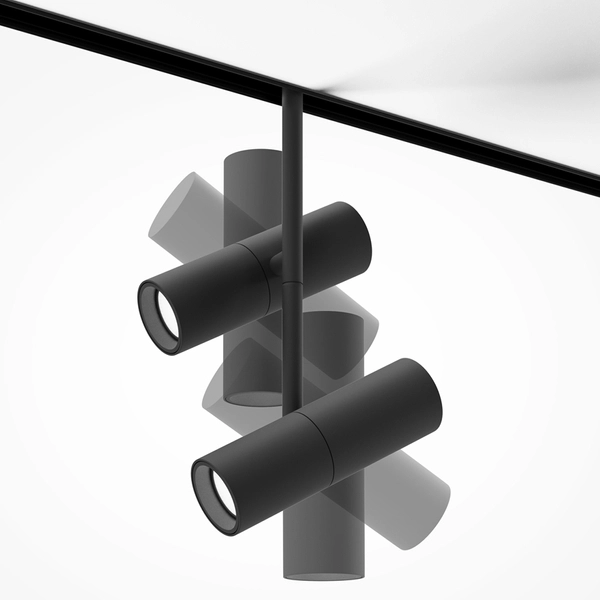 Lampa do szyn reflektorowa Elti TR005-2-2X12W3K-B LED 24W 3000K magnetyczna czarna