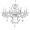 Żyrandol LAMPA wisząca CRISTALLO 8 LP-2940/8P Light prestige kryształki OPRAWA na łańcuchu chrom maria teresa przezroczysta