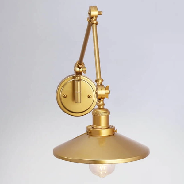 Lampa naścienna do salonu Retro ABR-KRNW-G Abruzzo retro złota