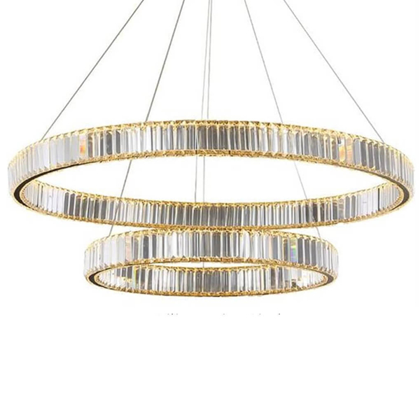 Żyrandol dwurzędowy Bohemia CGBOHEMIA2RING COPEL LED 40W 3000K ring złota