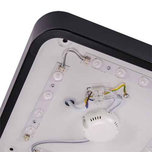 Plafon LAMPA sufitowa TOTEM LED D 03930 Ideus metalowa OPRAWA kwadratowa LED 24W 4000K plafoniera minimalistyczna czarna