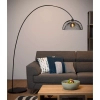 Łukowa lampa podłogowa MESH 30773/01/30 Lucide do czytania czarny