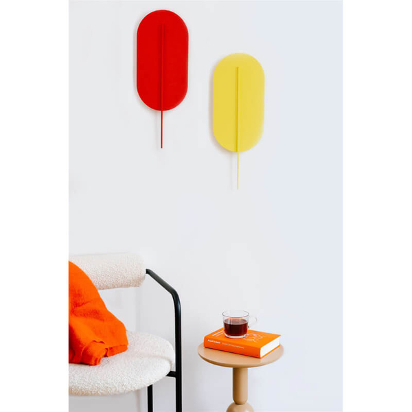 Lampa metalowa ścienna Rokke RKK212120 do jadalni pomarańczowa
