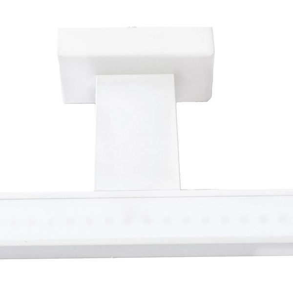 Kinkiet LAMPA ścienna SHINE ML3875 Milagro metalowa OPRAWA listwa nad lustro LED 7W 4000K do łazienki IP44 biała