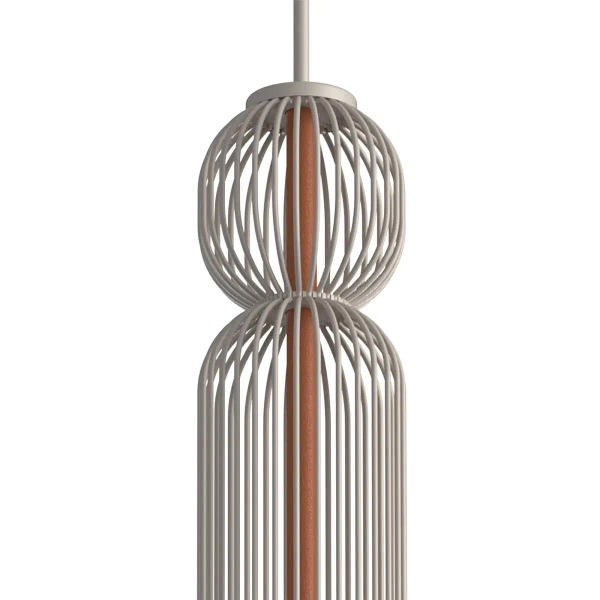 Lampa druciana wisząca CAMELEON SINGLES 12193 beżowa terakota