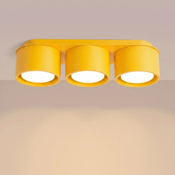 Potrójna lampa sufitowa MODO żółta SL.2476 3xGx53 do kuchni