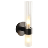 Elegancki kinkiet Candela DN1505-1 black Step tuba mleczne szkło