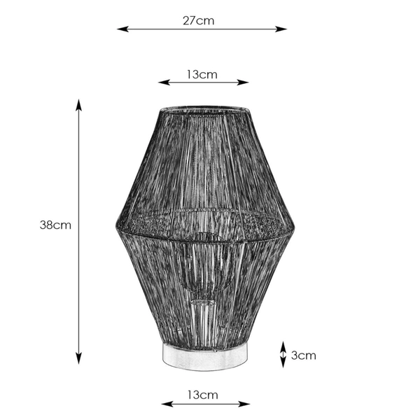 Industrialna lampka stołowa Casa 108666 Markslojd metalowa czarny