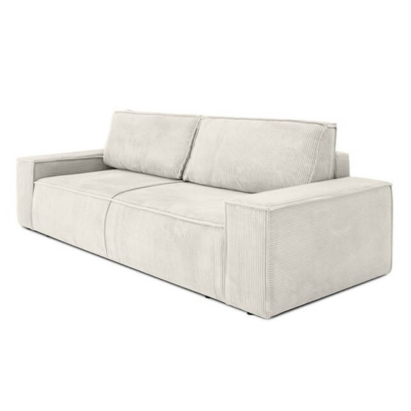 Sofa do salonu rozkładana Pllow KH1501100207 King Home sztruks wygoda jasny beżowy