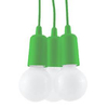 LAMPA wisząca SL.0582 pająk OPRAWKA zwis industrialny przewody kable zielony
