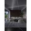 Minimalistyczna lampa sufitowo ścienna Surika 6020 Shilo LED 27W 3000K 300 cm metal czarna