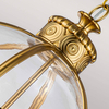 Wisząca lampa retro Adams FE-ADAMS-4P-BB Feiss przezroczysta mosiądz