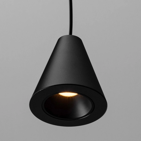 Wisząca lampa stożek ACHOCALLA LE44759 LED 5W 3000K nad stół czarny