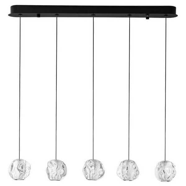 Ledowa lampa zwis CHEPEN LE44644 25W 3000K wielopunktowa czarny chrom