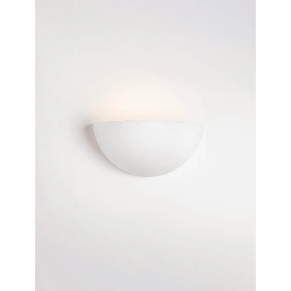 Półkulisty ścienny kinkiet do łazienki TORENAO LE45569 biały