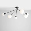 Sufitowa lampa nowoczesna Holm 1082PL_K1 Aldex nad stół czarna biała