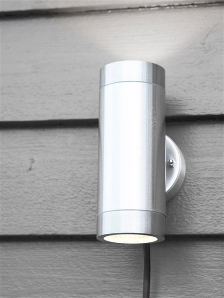 Ogrodowa lampa ścienna Garden okrągła LED 3W 3000K aluminium