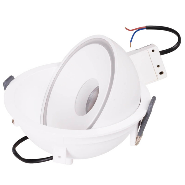Sufitowe oczko wpustowe VECTOR H0139 LED 10W 3000K regulowane białe