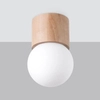 Sufitowa lampa kulista Boomo SL.1190 Sollux ball biała drewniana