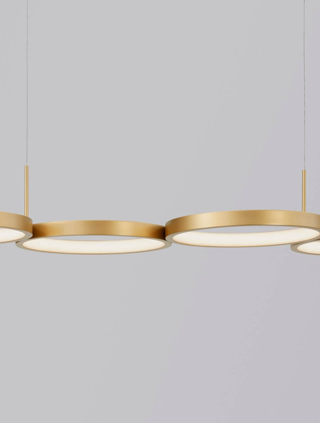 Lampa wisząca ringi GARCIA LE42828 Luces Exclusivas do salonu LED 41W 3000K złota
