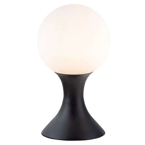Nocna lampka MOYA 25516/01/30 Lucide szklana kula czarny biały