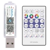 Łańcuch świąteczny girlanda 324405 LED 10W RGB USB z pilotem przezroczysty