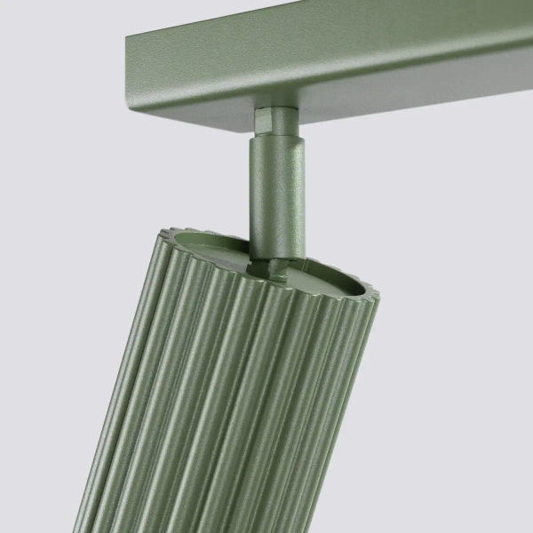 Sufitowa lampa na listwie KARBON  SL.1622 tubki oliwkowe