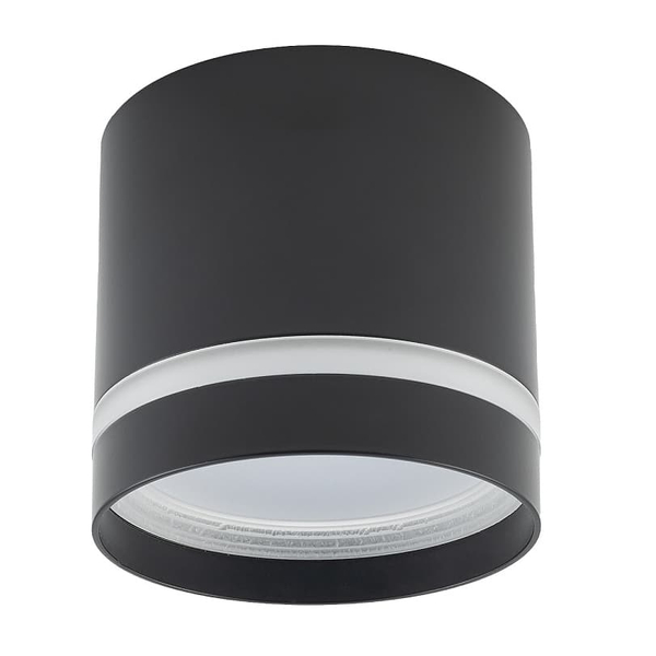Punktowa lampa tuba Cres 10480 Nowodvorski natynkowa okrągła czarna