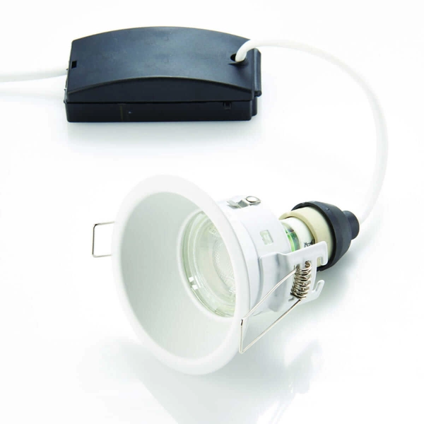 Okrągła oprawa podtynkowa Speculo 80247 Saxby IP65 metalowa biała