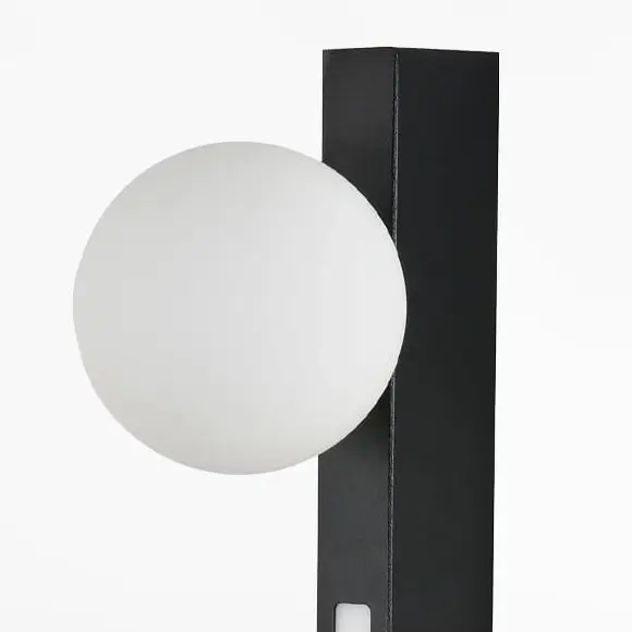 Ścienny kinkiet do jadalni LUND W231102-1 LED 6W 4000K kula czarny