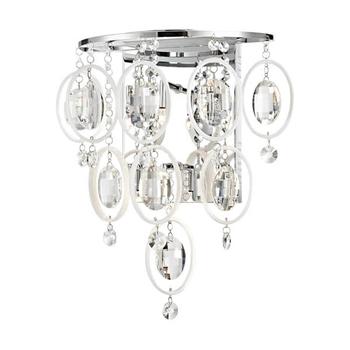 Kryształowy kinkiet na ścianę Estella MB11103-6A Italux glamour chrom