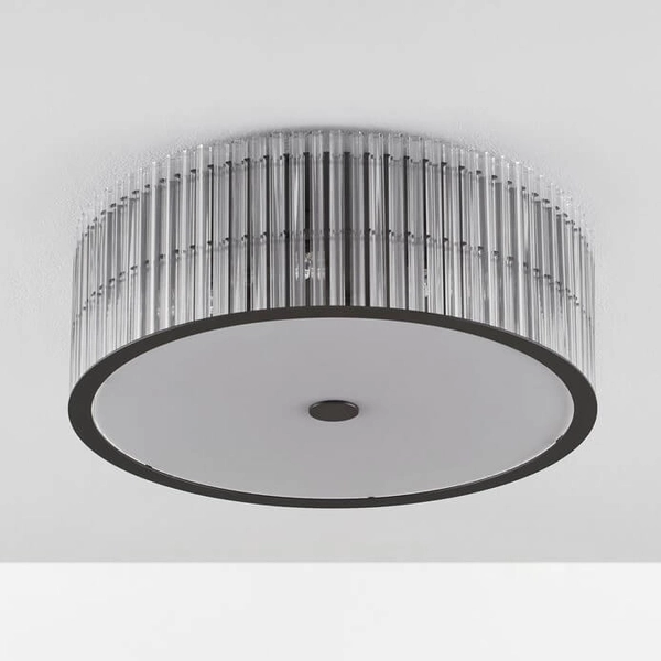 Szklany plafon z kryształami Actun LE43342 czarny przezroczysty biały