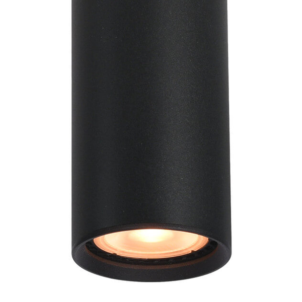 Tuba sufitowa Lopus CLN-48930-M-BK Italux do sypialni czarna
