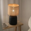 Ekologiczna lampka nocna Montagna 108684 japandi do sypialni czarna