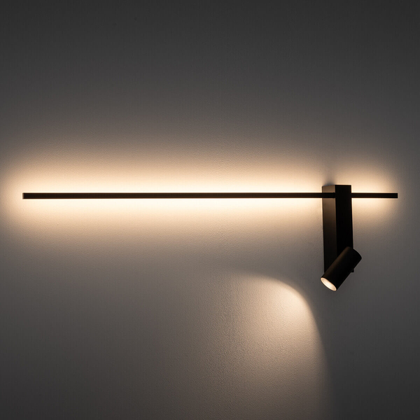 Lampa metalowa sufitowa Easy 11426 LED 11W 3000K z regulacją tuba czarna